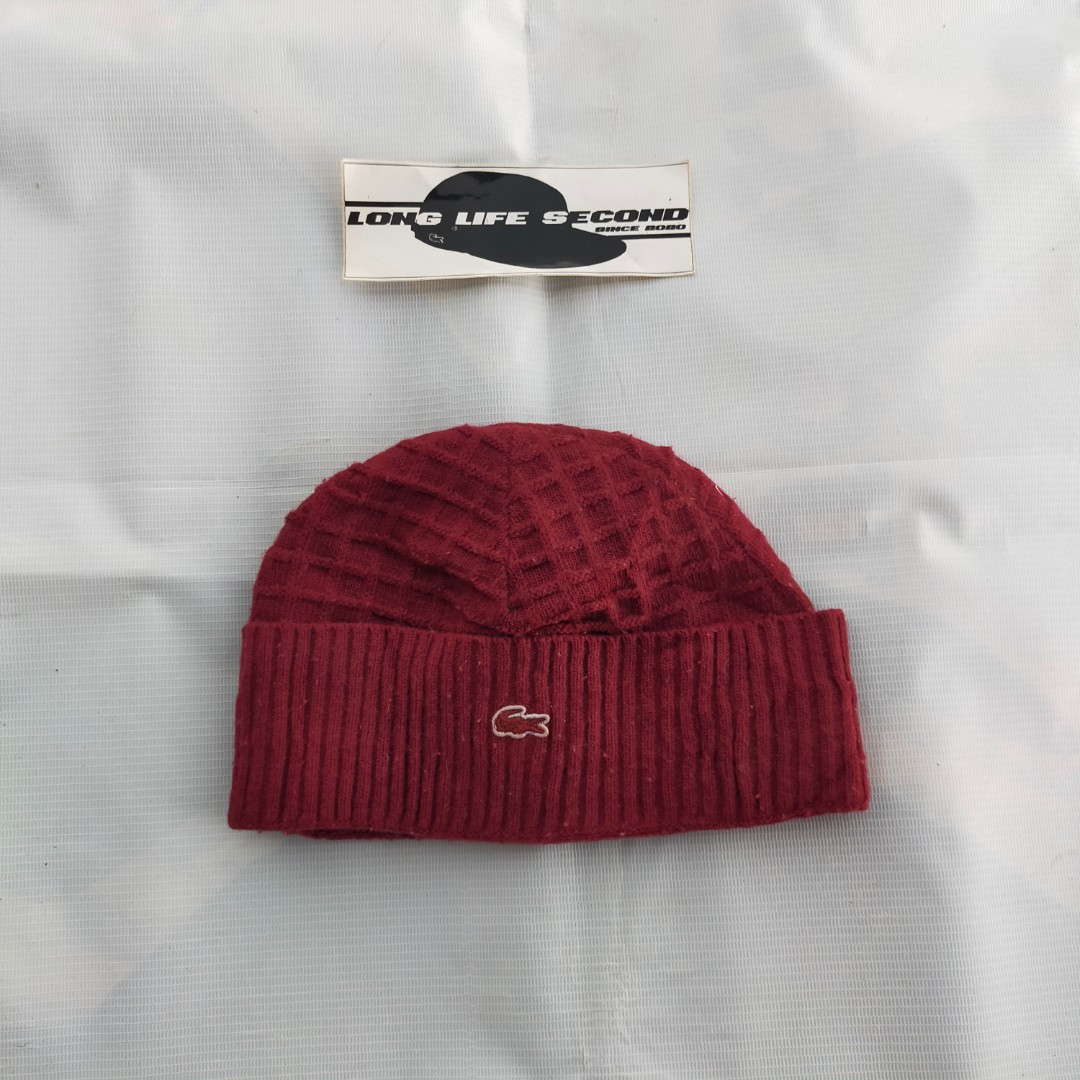 Beanie hat kupluk lacoste second bekas 