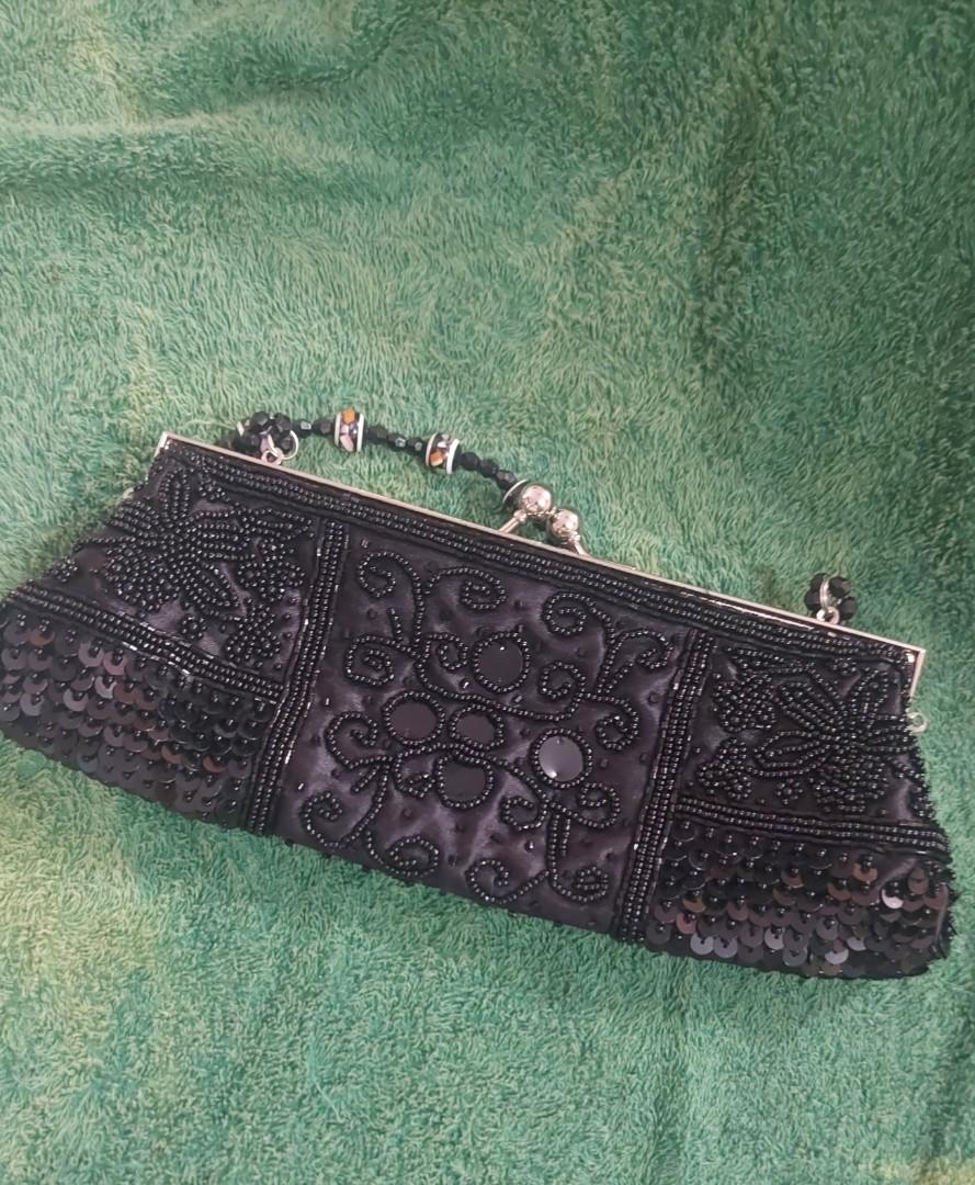 Black vintage clutch bag, Women's Fashion, Bags & Wallets, Purses