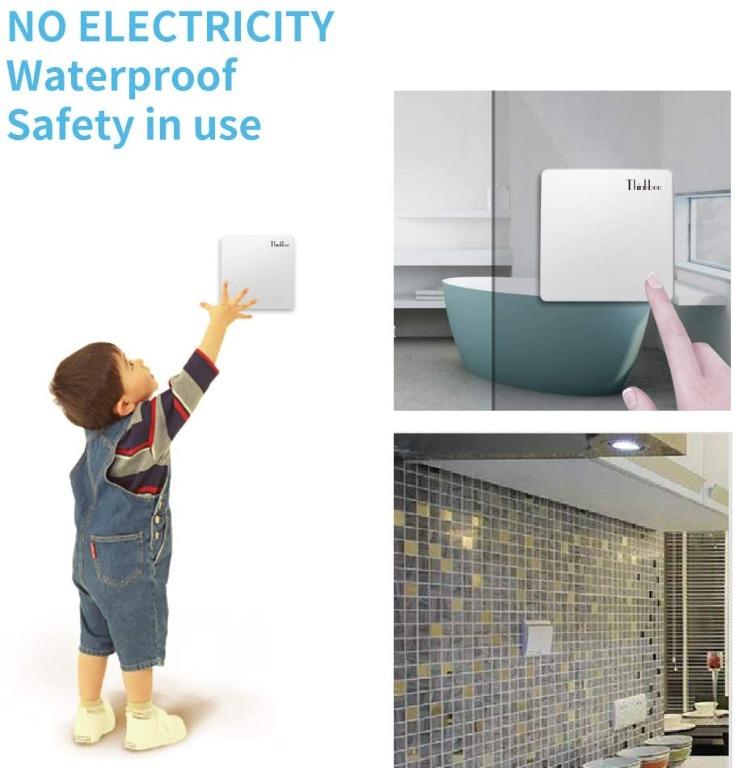 BNIB Thinkbee ERC1203 Wireless Dimmer Switch Installation Easy Battery Free Wall On Off Switch Indoor Outdoor Waterproof IP67 Wireless Kinetic