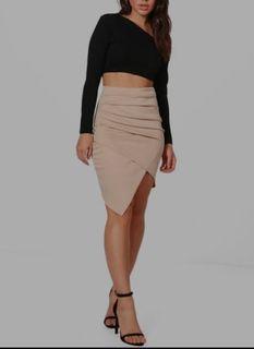 Boohoo asymmetric skirt