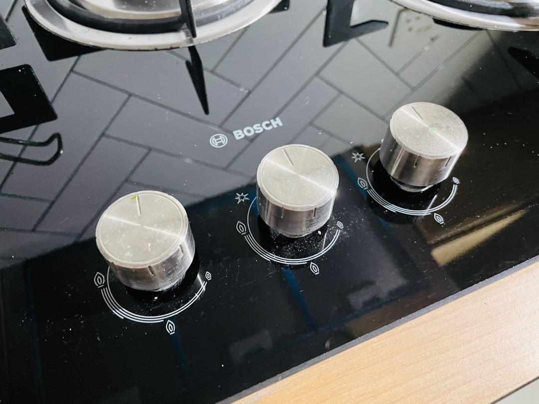 BOSCH PBD7331SG BLACK TEMPERED GLASS GAS HOB, Furniture & Home Living