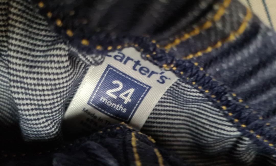 Carter's Jeggings (Category: Babies & Kids Fashion) located in Mandaluyong City. Submitted by mnlpicks (Listing ID 1162066228, Image 2). Description: carters jeggings 24m.
