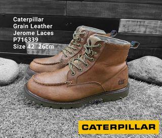 caterpillar boot laces brown
