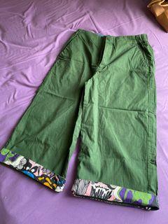 Celana Uniqlo x Marimekko Kulot Emerald Green