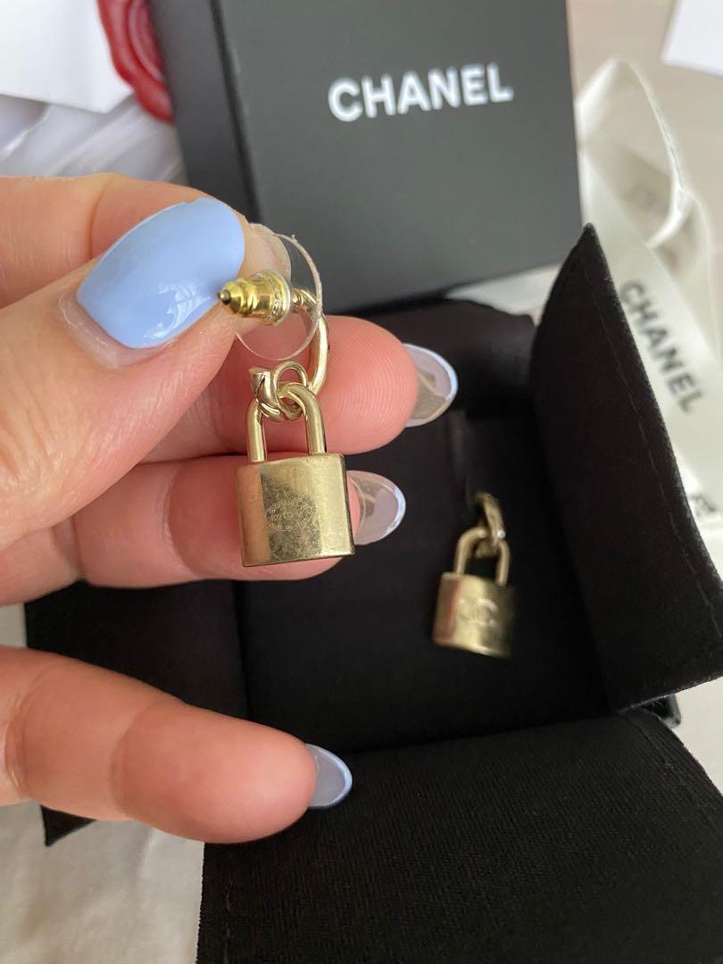 Chanel CC padlock earrings Luxury Accessories on Carousell