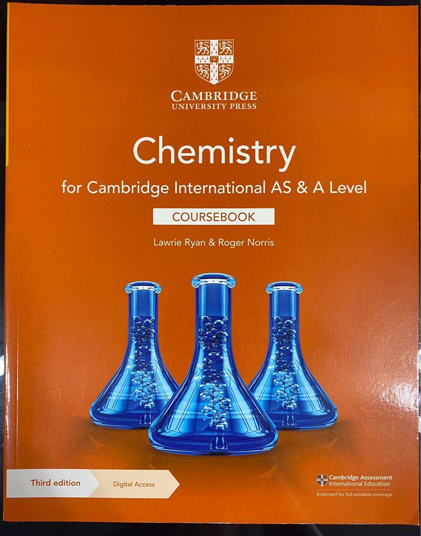 Alevel Chemistry Cambridge Coursebook (with free Pure Math 1