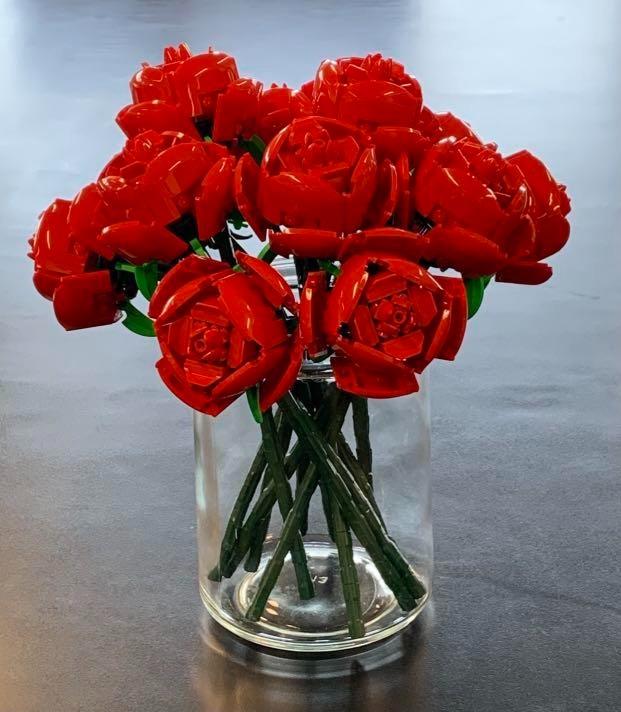 Coco鯊lego 樂高 玫瑰花 玩具 積木在旋轉拍賣