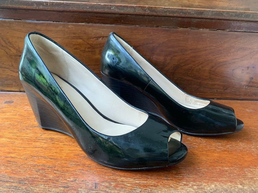 Cole haan sadie wedge black clearance