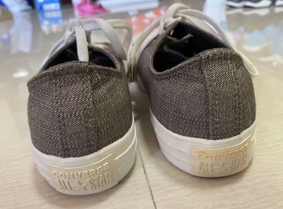 Converse Grey All Star (Category: Sneakers) located in Lucena. Submitted by declutteringgabe (Listing ID 1162103327, Image 3). Description: -Size 8.5W (fits 8w) -100% original -Rfs: Decluttering -Issues: No box, yellowing (see 3rd pic) -PM if interested for more pics.
