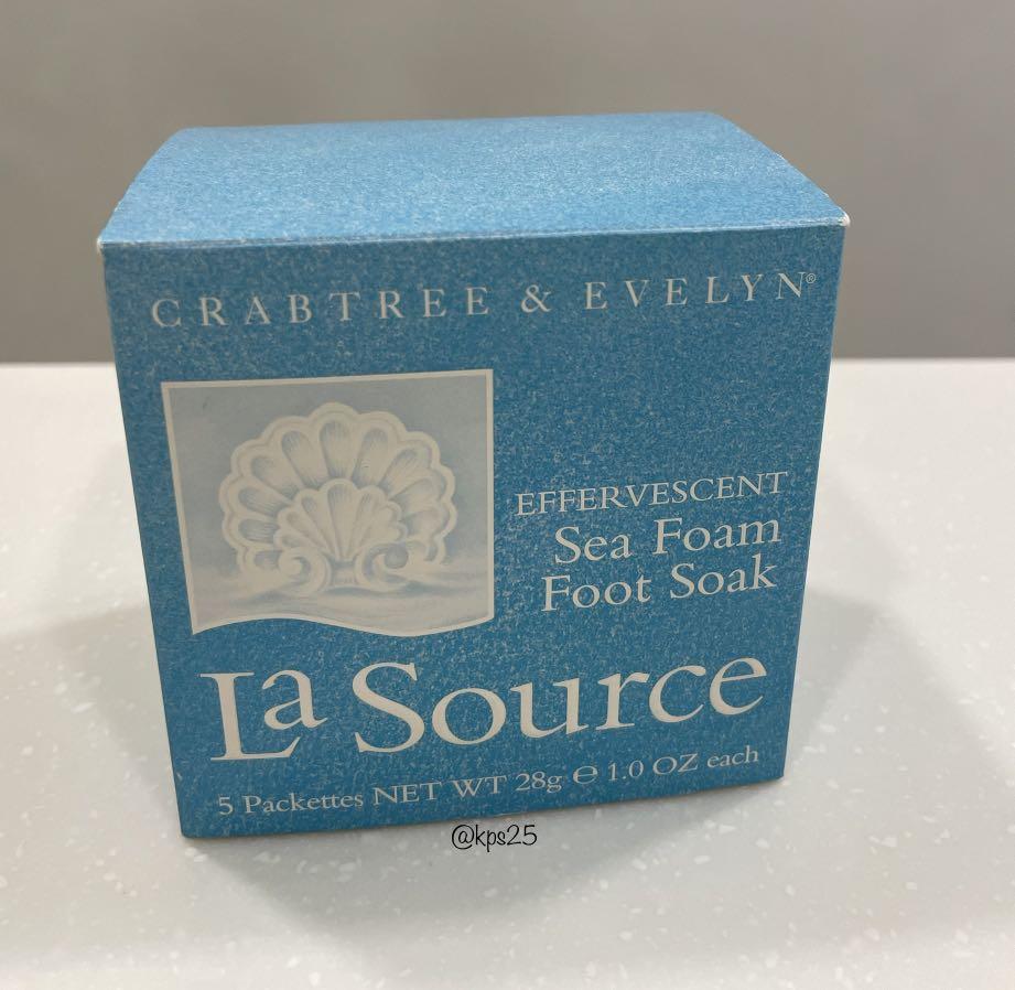 Crabtree & Evelyn La Source Effervescent Sea Foam Foot Soak, Beauty