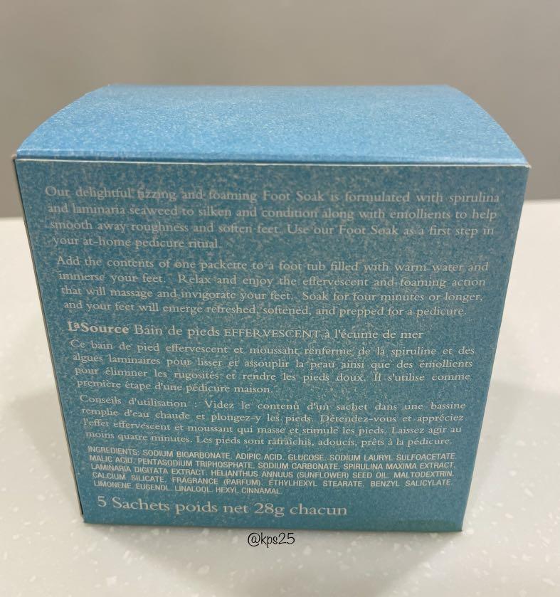Crabtree & Evelyn La Source Effervescent Sea Foam Foot Soak, Beauty