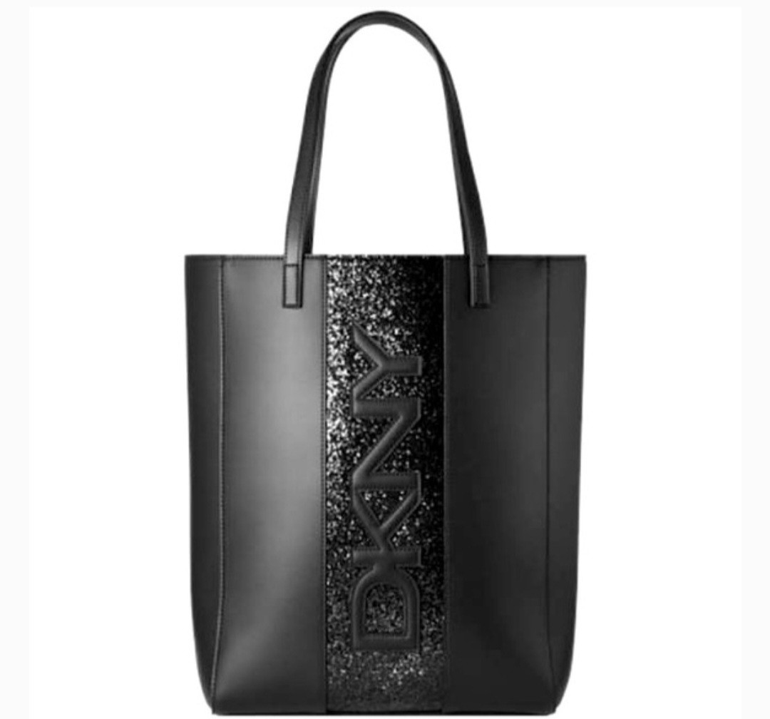 Black glitter tote hotsell bag