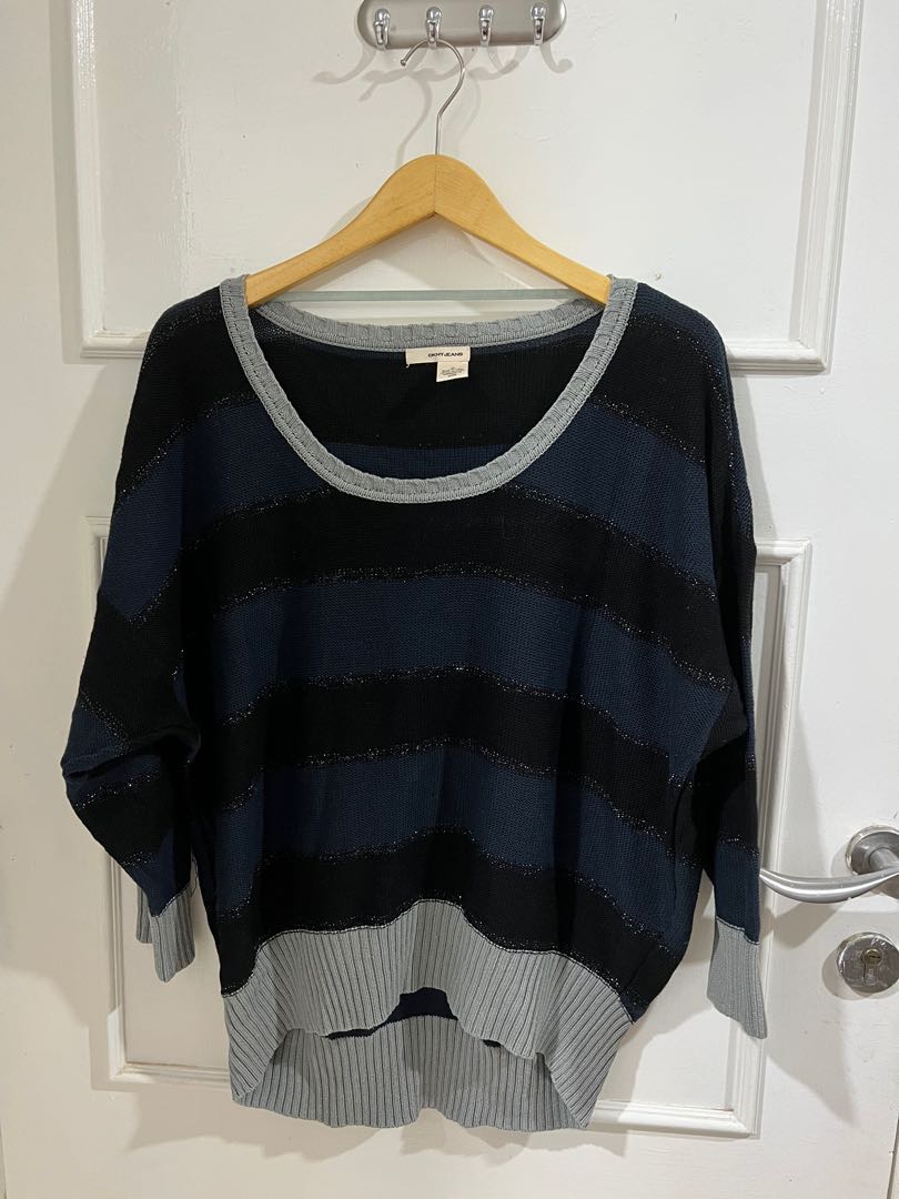 dkny striped sweater