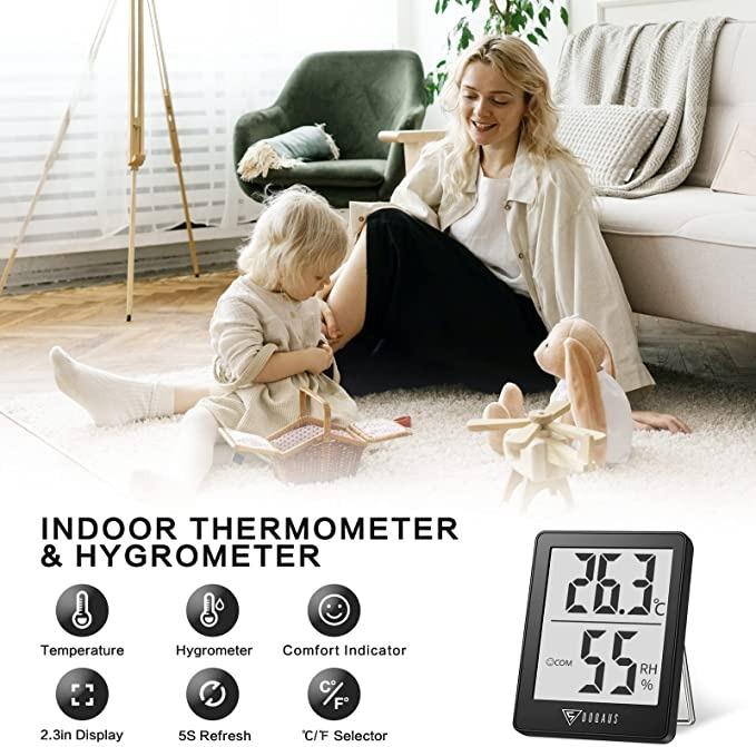 Accurate Room Thermometer For Use As Room Temperature Thermometer Monitor  In The Home Office Garden Or Greenhouse Easily Wall Mounted House  Thermomete