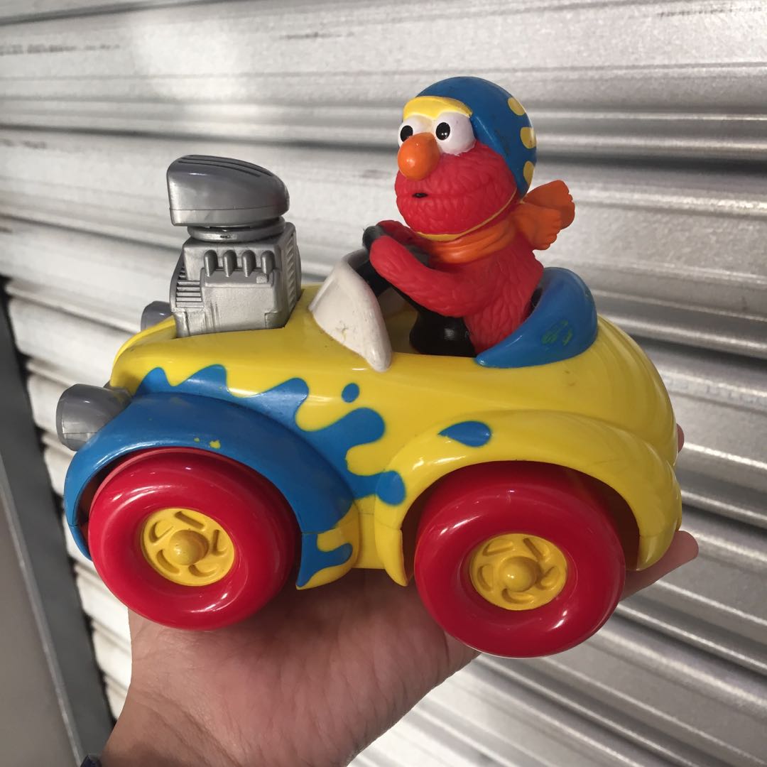 Elmo Sesame Street Hot Rod Racer Car, Hobbies & Toys, Toys & Games on Carousell