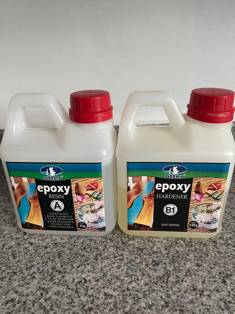 Epoxy resin and hardener, Furniture & Home Living, Home Improvement