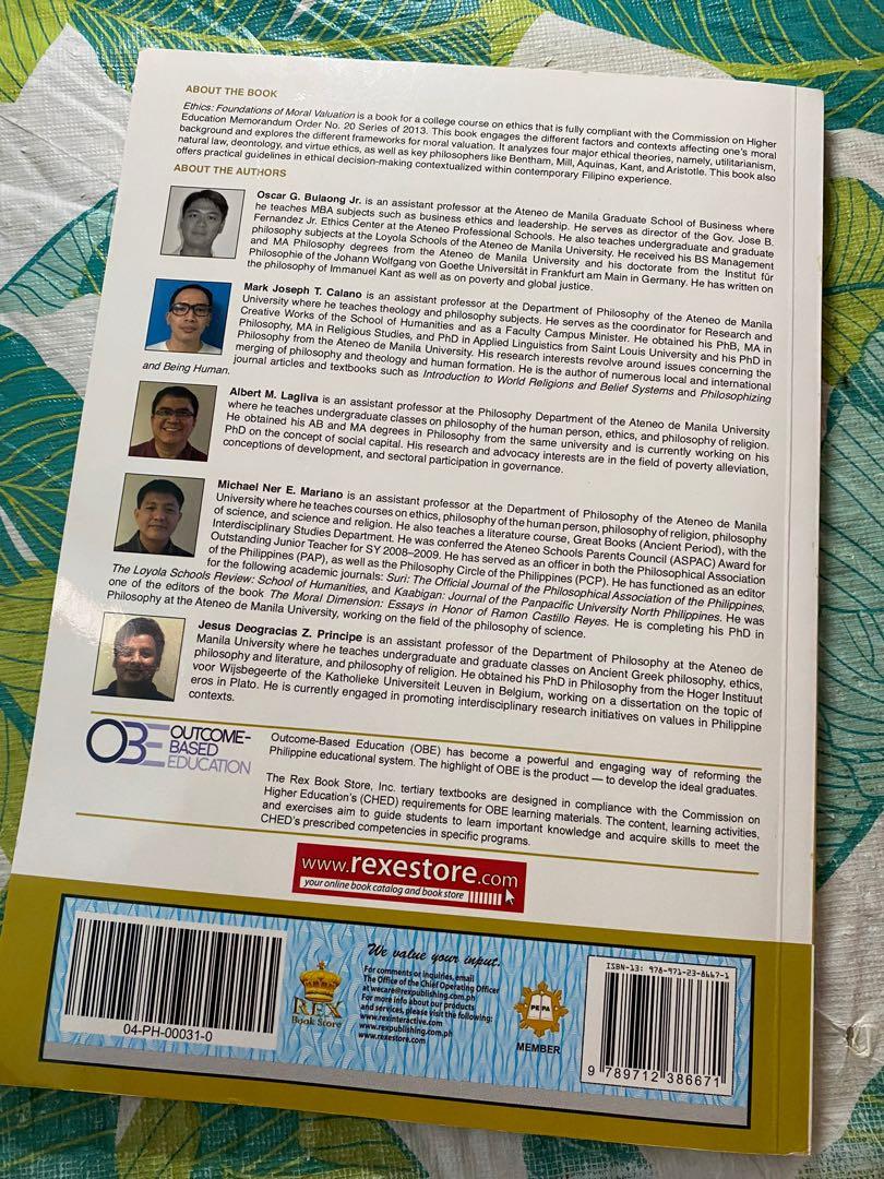 Ethics Foundation Of Moral Valuation Hobbies Toys Books