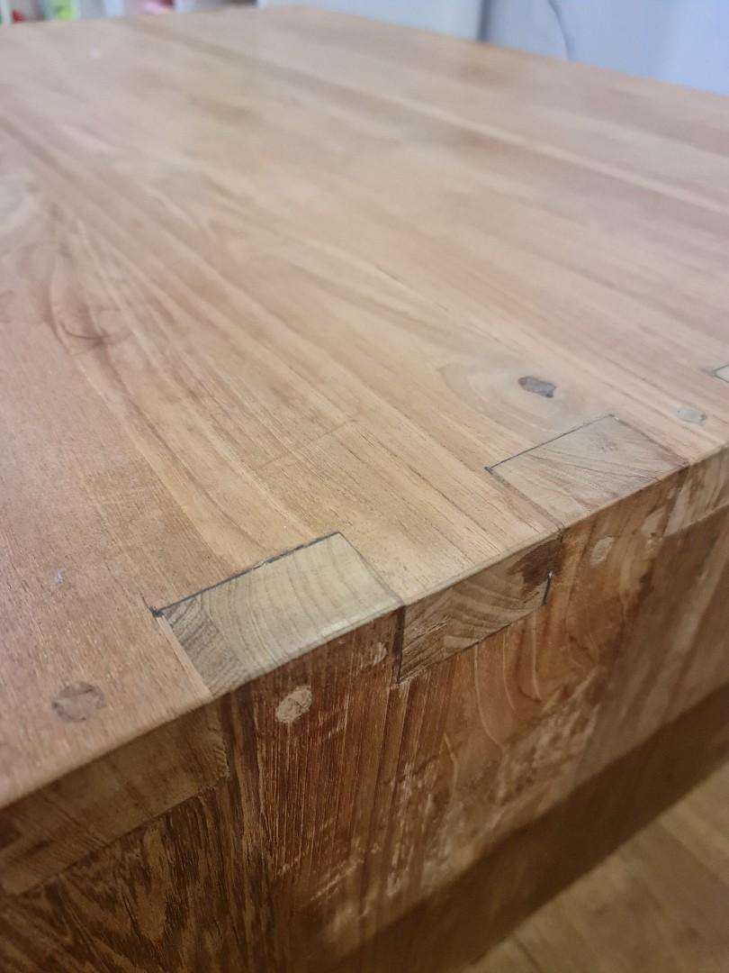 Ethnicraft naomi teak coffee table, Furniture & Home Living, Furniture