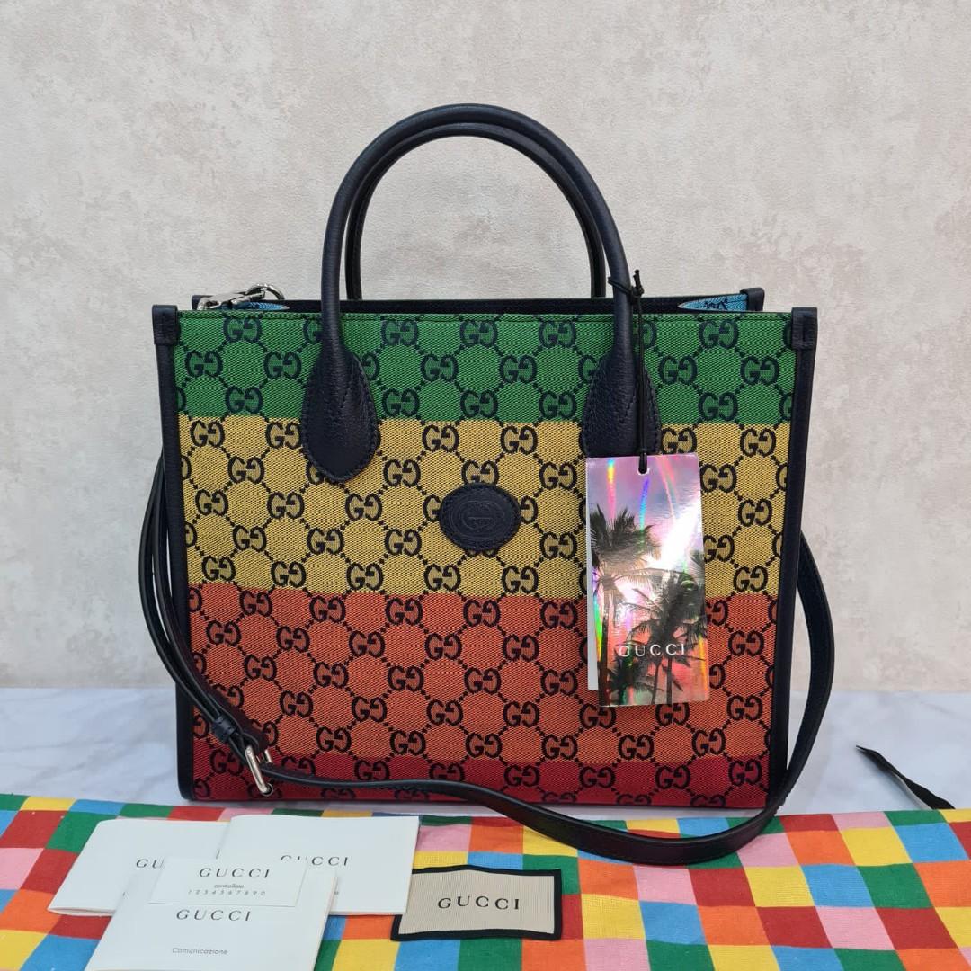 Fast Sale Last 1pcs New Gucci Supreme Tote Bag Multicolor sz 31
