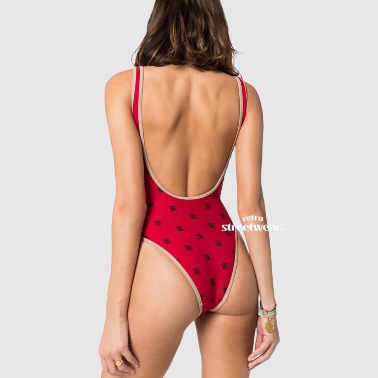 Fendi One Piece Swimsuit In Red Preorder Luxury Apparel On Carousell 