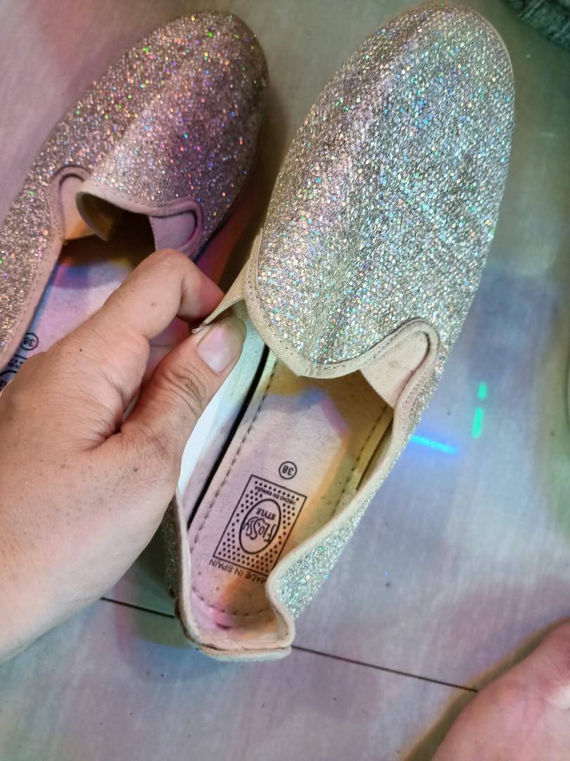 bobs shoes silver sparkle