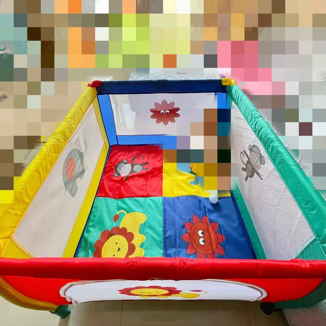 Foldable Multifunctional Game Bed Kids Bed 100x100x76 Babies