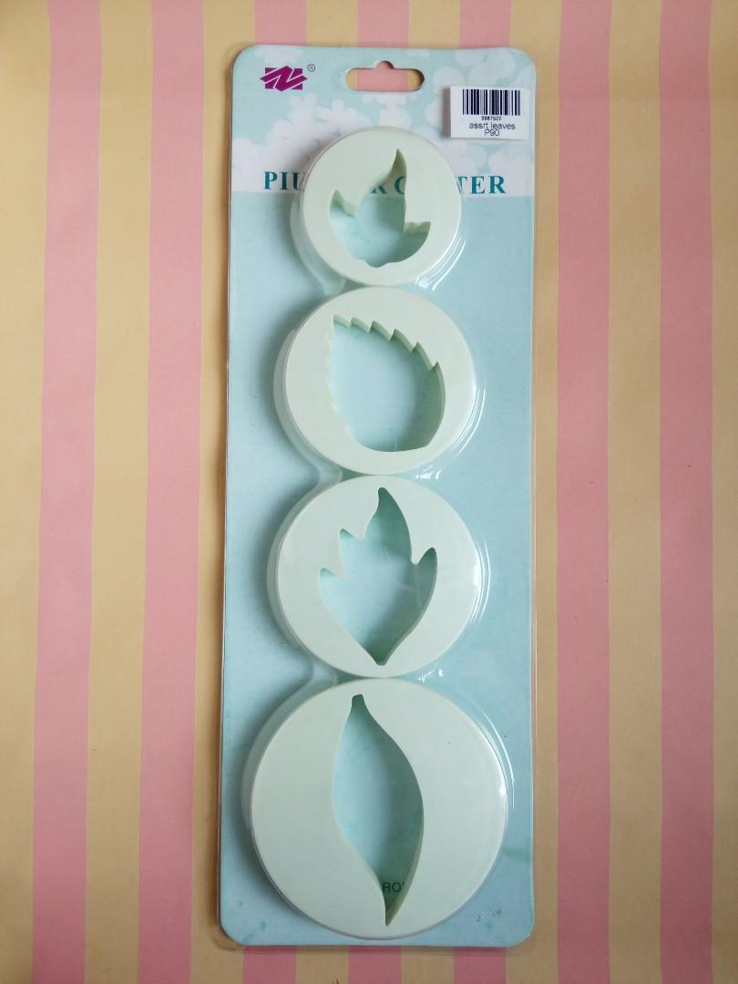 Fondant Leaf Cutter (Category: Bakeware) located in Manila. Submitted by becoming.jane (Listing ID 1161997511, Image 1). Description: 🔸4 diff style leaf cutters for only P80! 🔸Used only one of the leaf cutters for a project then just stored.🔸 Payment: GCash / BDO Feel free to message me for any inquiries about this item or if you need additional pics . 💌.