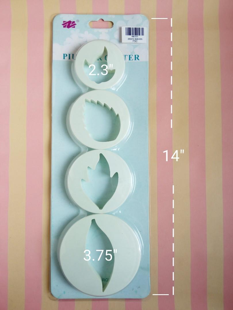 Fondant Leaf Cutter (Category: Bakeware) located in Manila. Submitted by becoming.jane (Listing ID 1161997511, Image 2). Description: 🔸4 diff style leaf cutters for only P80! 🔸Used only one of the leaf cutters for a project then just stored.🔸 Payment: GCash / BDO Feel free to message me for any inquiries about this item or if you need additional pics . 💌.