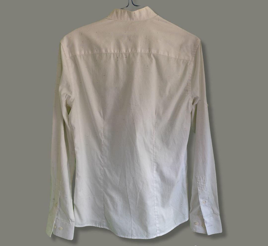 G2K Mandarin Collar white shirt, Men's Fashion, Tops & Sets, Formal ...