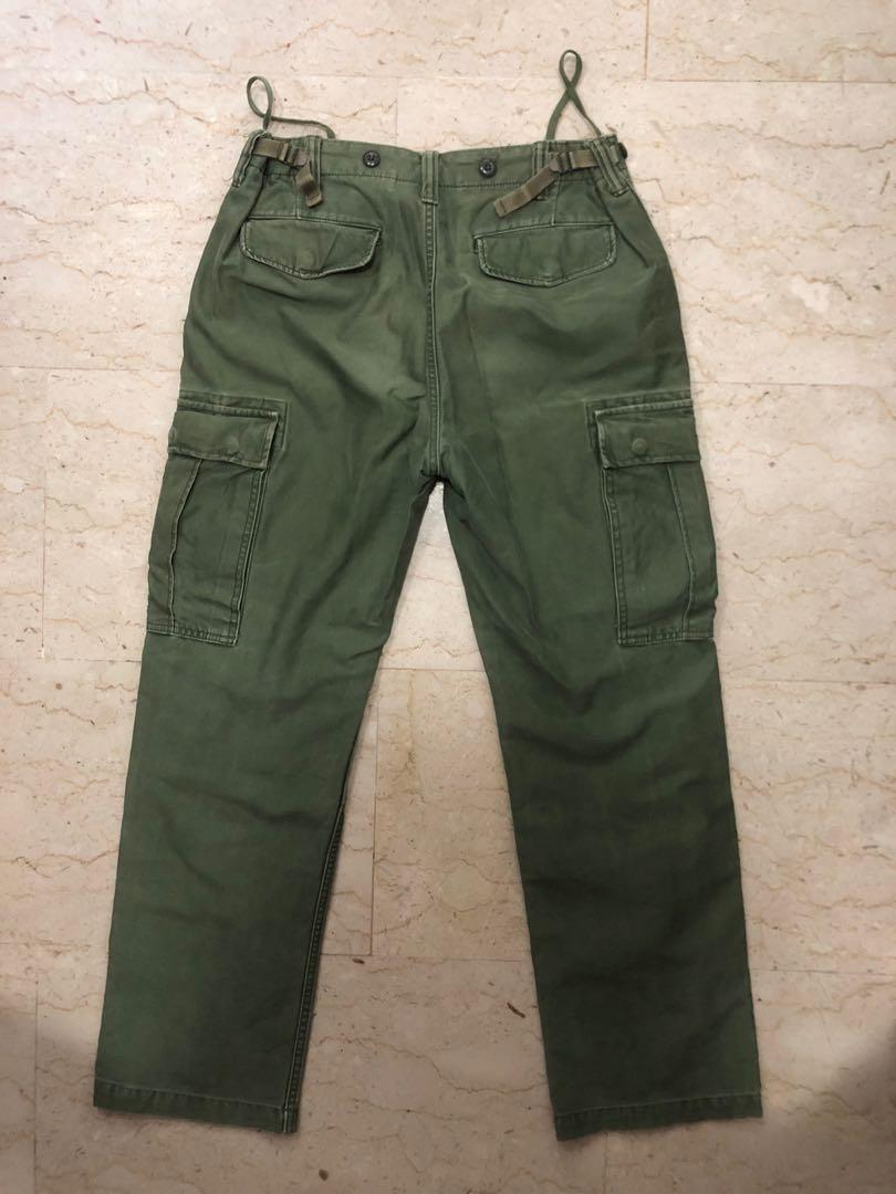 GAP olive green cargo pants, Men's Fashion, Bottoms, Trousers on Carousell