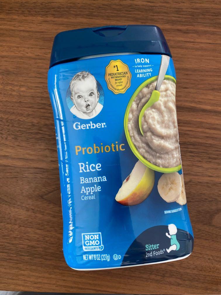 Gerber rice sales banana apple cereal