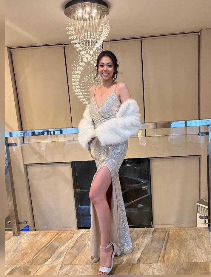GOWN FOR RENT Silver Long Gown