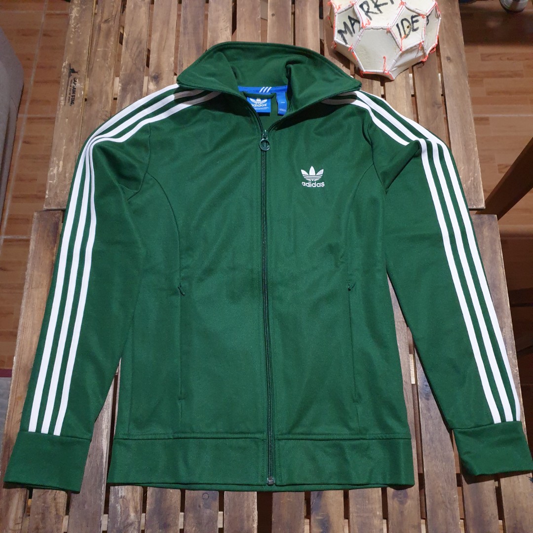 Green Adidas Track Jacket (Classic), Men's Fashion, Coats, Jackets and ...