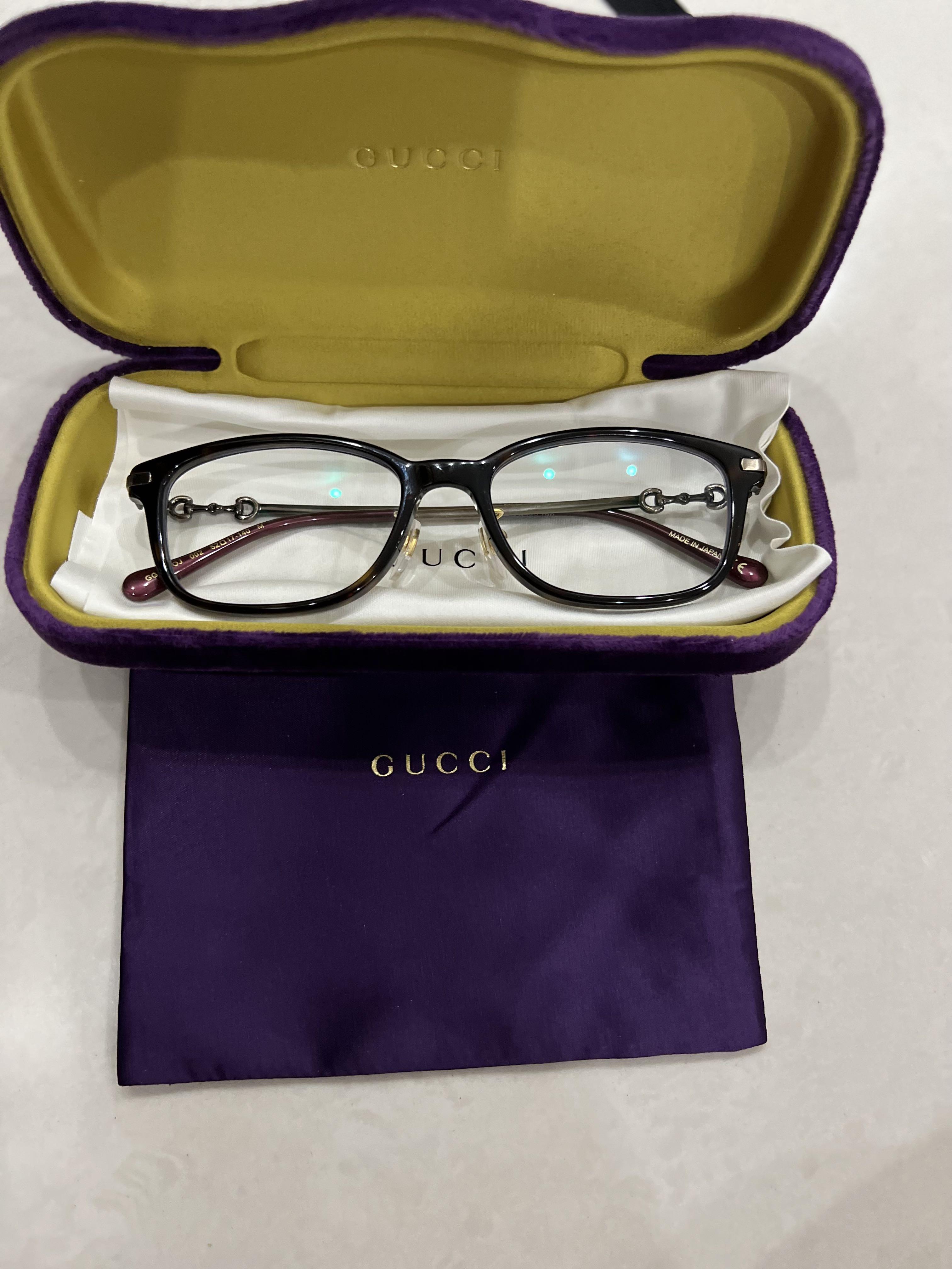 GUCCI Eyeglasses with blue light lens, Horsebit detail Brand New