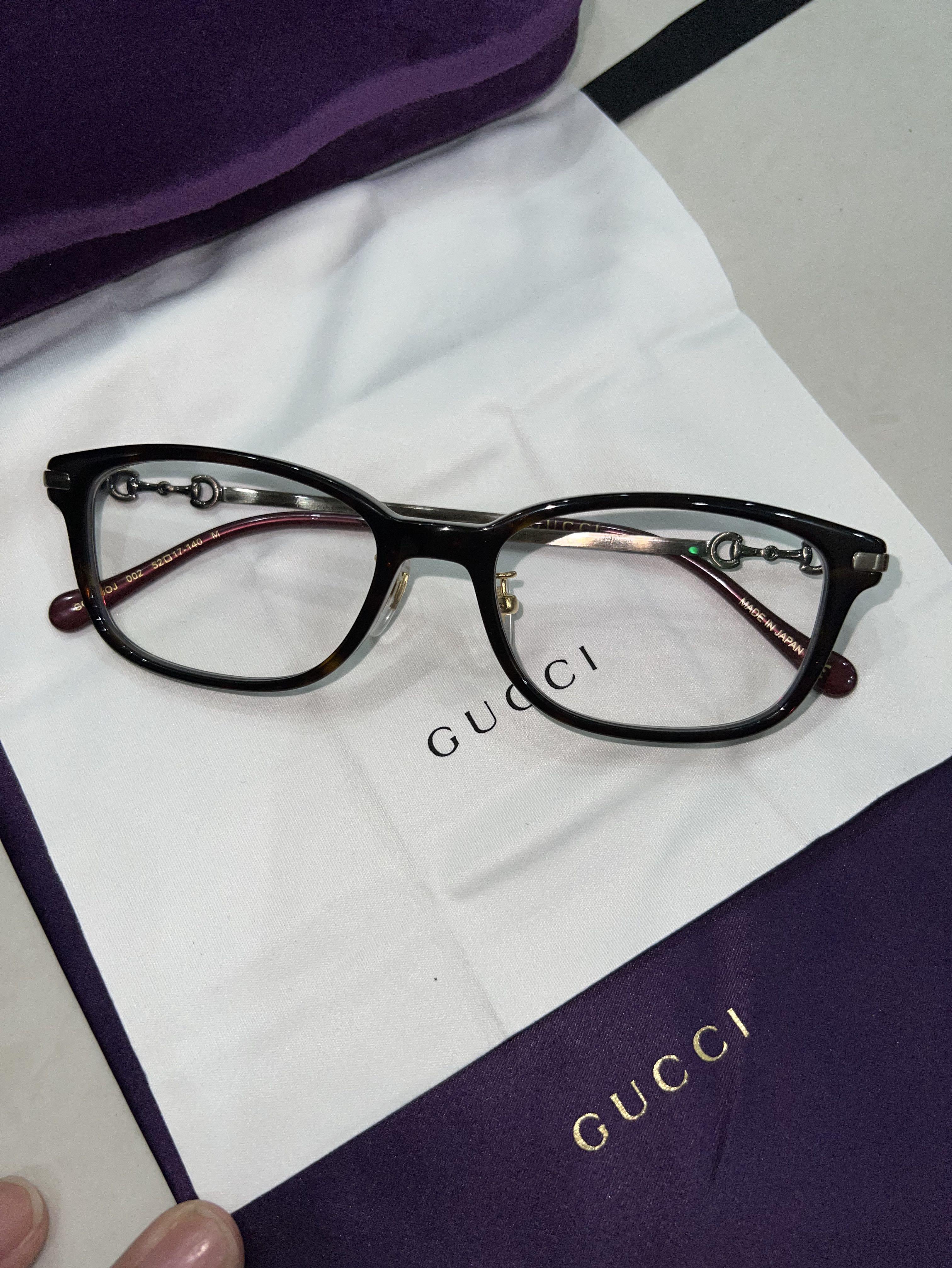 GUCCI Eyeglasses with blue light lens, Horsebit detail Brand New