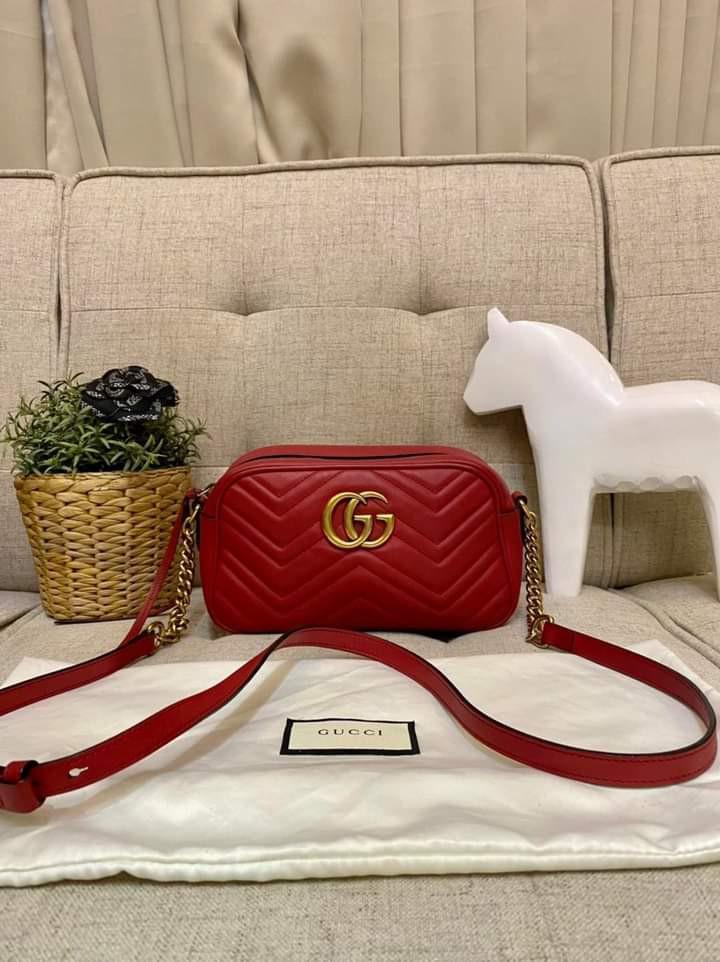 Gucci marmont camera bag red shop