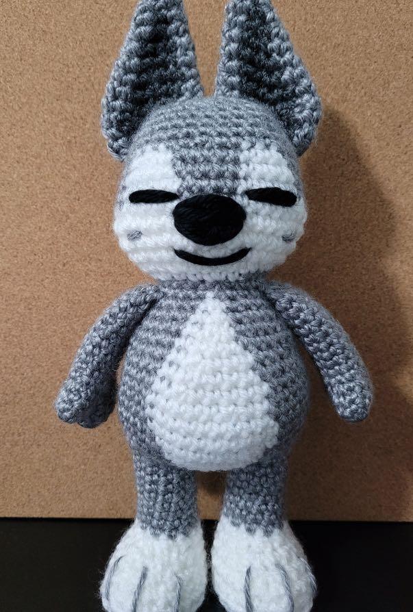 Handmade crochet Wolf Chan skzoo, Hobbies & Toys, Stationery & Craft ...