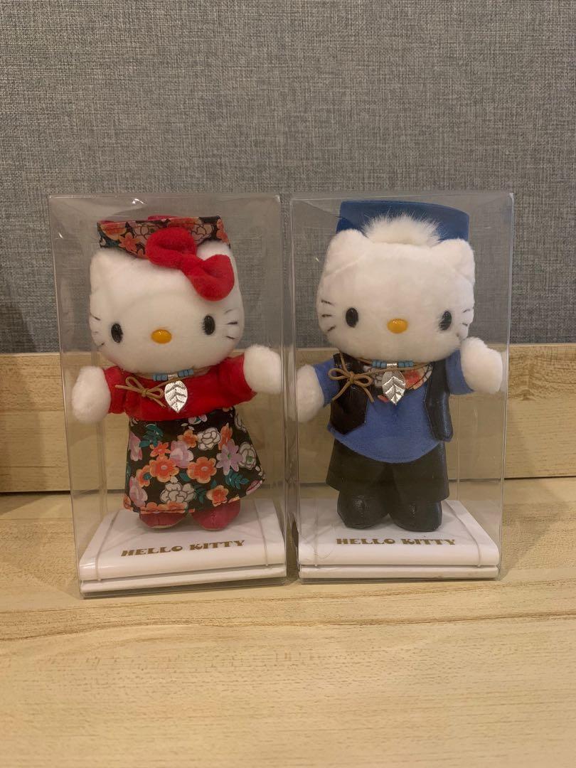 Hello Kitty and Dear Daniel Midwest Cowboy Pair Standee Plush (Category: Plushies & Soft Toys) located in Quezon City. Submitted by littlecerberusshop (Listing ID 1162142477, Image 1). Description: • Original Sanrio Pair for 3000 • Delivery fees care of Buyer HK22205.