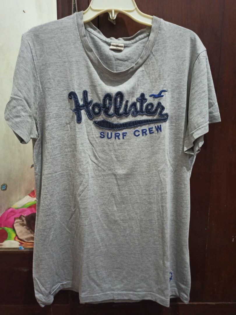 Hollister Shirt, Fesyen Pria, Pakaian 