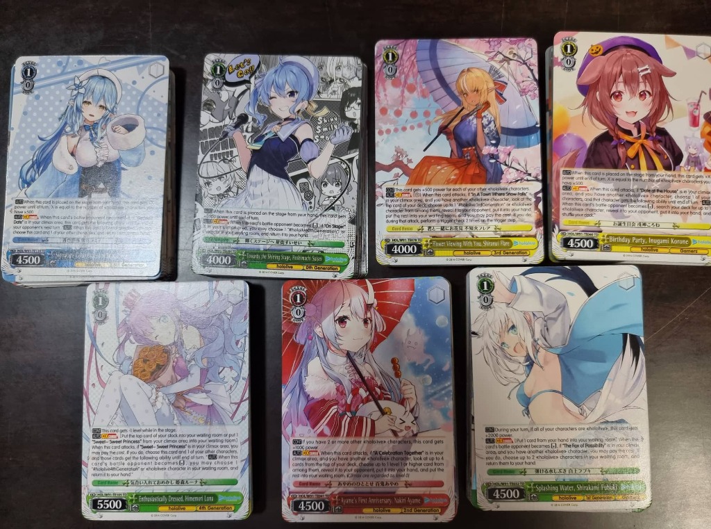 Hololive Production Cards, Hobbies & Toys, Toys & Games on Carousell
