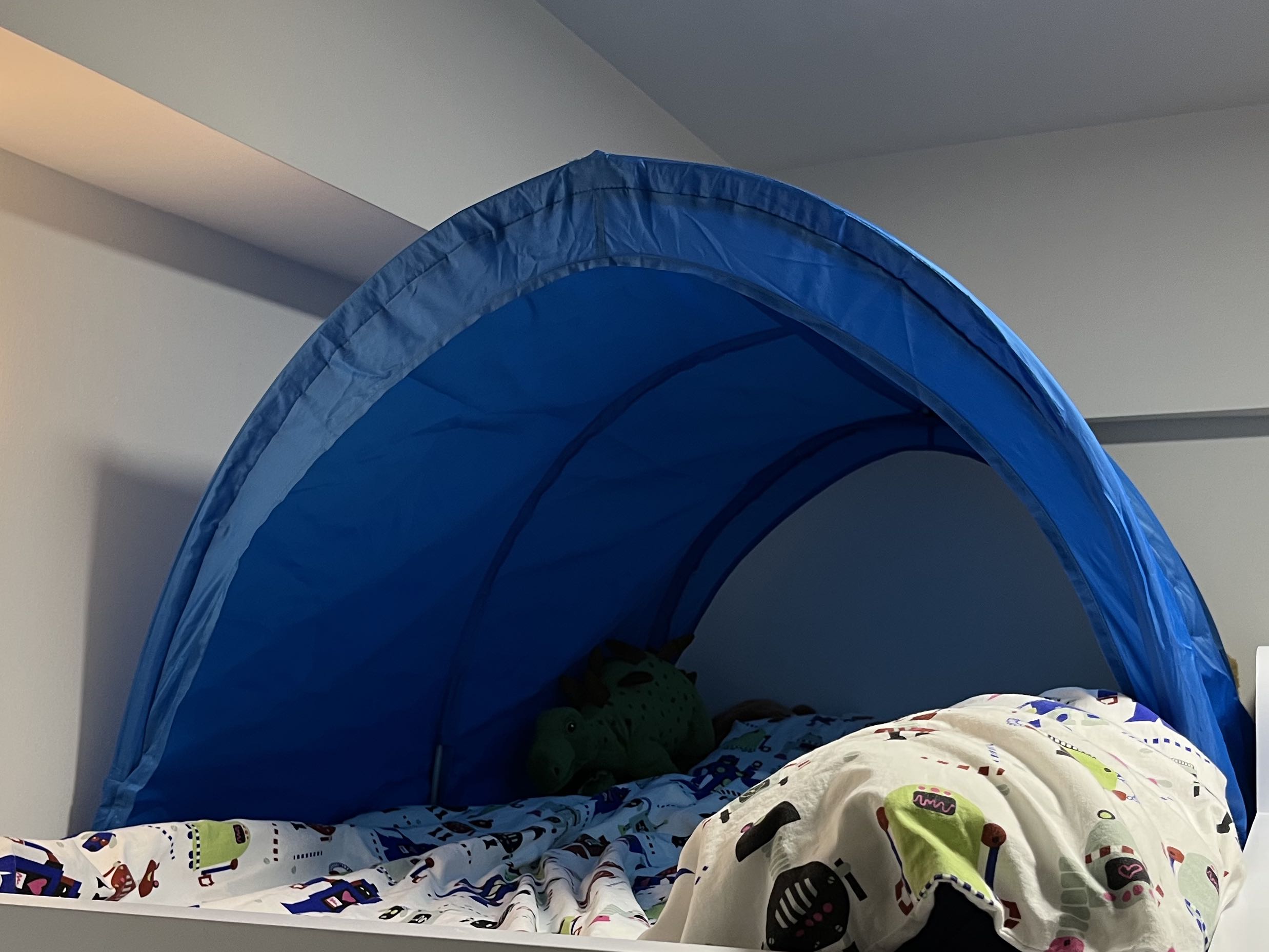 IKEA kids bed tent blue, Babies & Kids, Baby Nursery & Kids Furniture