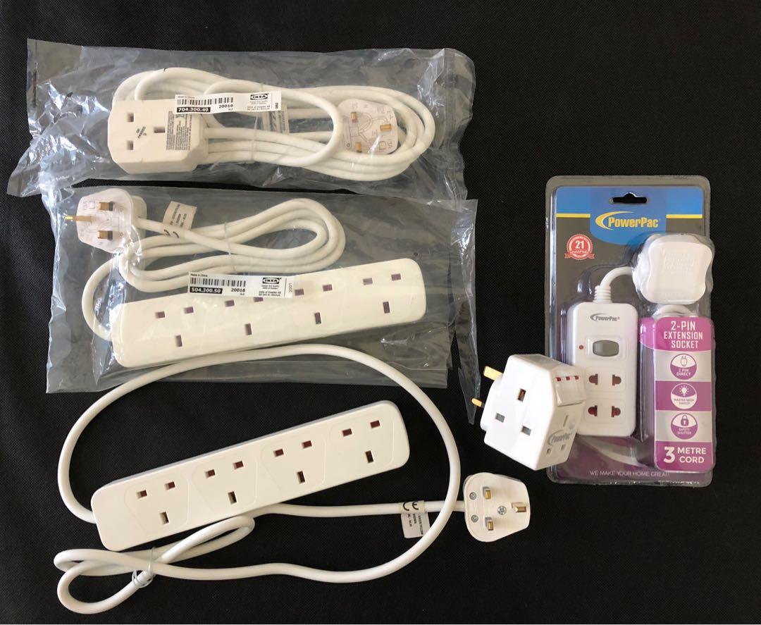 IKEA Power Strips and PowerPac Cube and Extension Socket, TV & Home