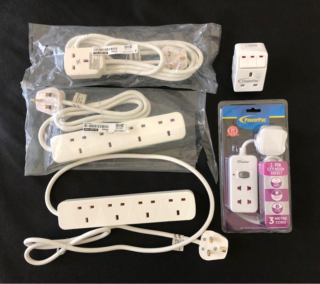 IKEA Power Strips and PowerPac Cube and Extension Socket, TV & Home