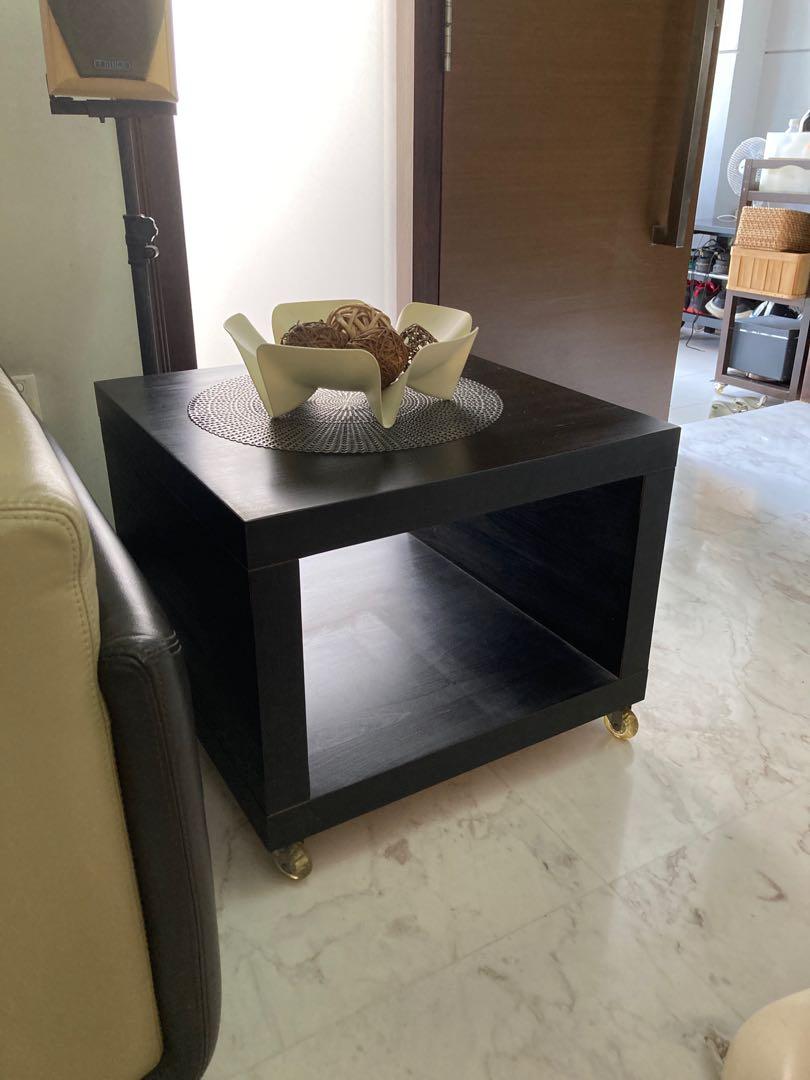 IKEA side table with rollers, Furniture & Home Living, Furniture