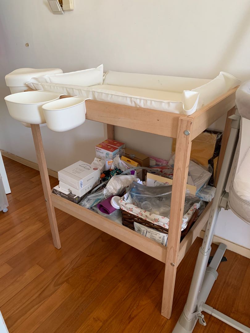 Ikea Sniglar change table with accessories (change mat, 3 covers