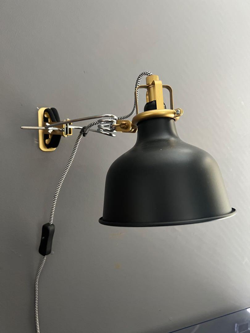 Ikea wallmount lamp, Furniture & Home Living, Lighting & Fans