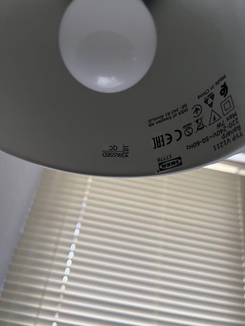 Ikea wallmount lamp, Furniture & Home Living, Lighting & Fans