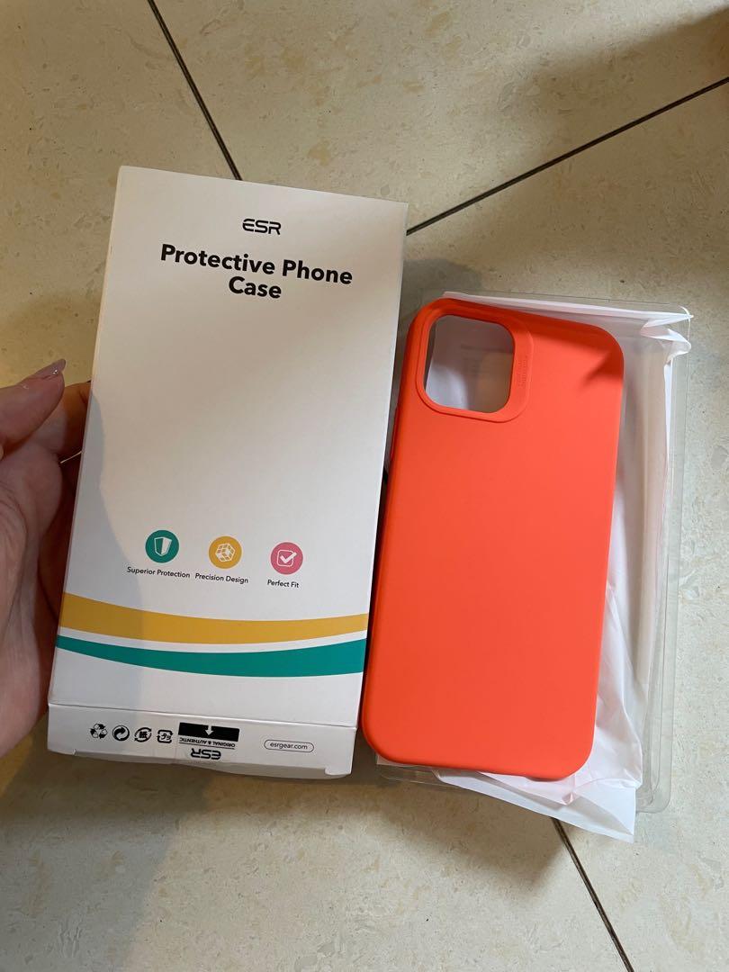 Iphone 12 ESR case Orange, Telepon Seluler Tablet, Aksesoris
