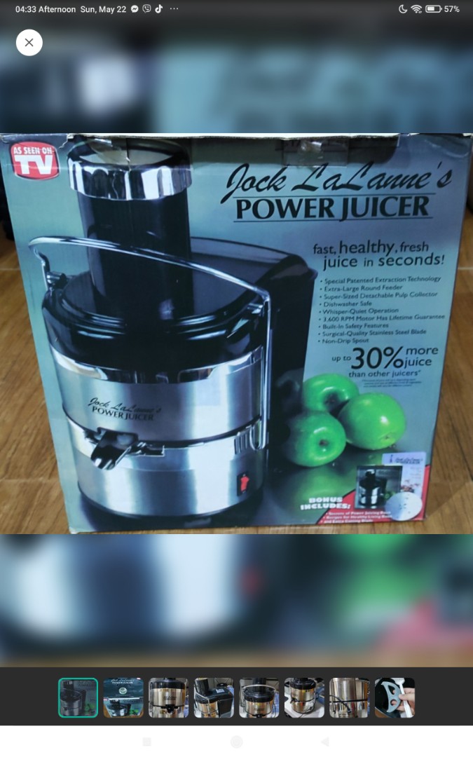 Jack Lalane Power Juicer (Used once), TV & Home Appliances, Kitchen
