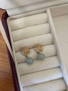 Jade earrings